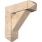 Ekena Millwork Traditional Arts and Crafts Smooth Bracket w/ Offset Brace, Douglas Fir, 7 1/2"W x 24"D x 24"H BKT0806X24X24TRA03SDF - alternate 1